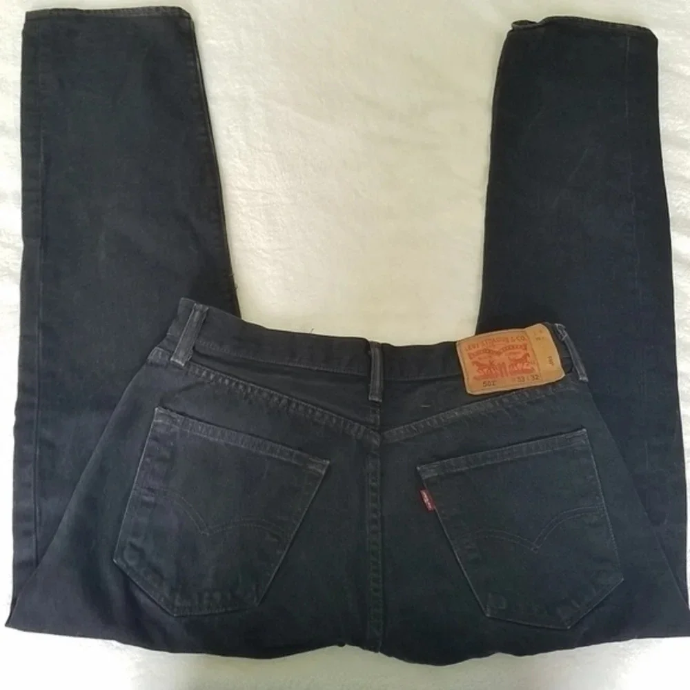 Black Levi's 501‎ Button Fly Jeans 100% Cotton